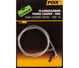 fox fluorocarbon kwik change fused leader 75cm