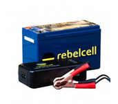 rebelcell 12volt 7a accu + 12.6volt 4a oplader