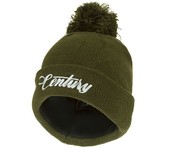 century green bobble beanie