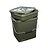 trakker olive square container 13 liter (inclusief tray)