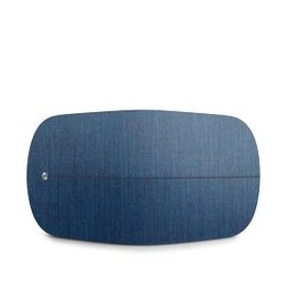Kvadrat dekking in stoffige blauw