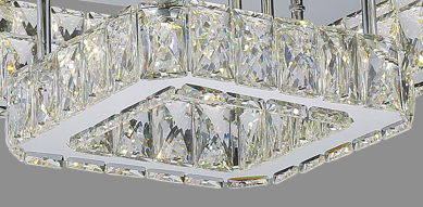 Plafondlamp Aban - 60 x 60 cm - Dimbaar LED licht