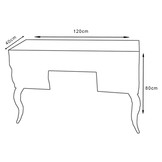 Dressoir / Kaptafel Sirella 80 x 120 cm - Spiegelglas