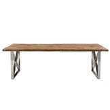 Eettafel Rixos Zilver Sleeper Wood 160 x 90 cm