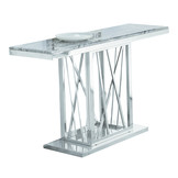 Sidetable / Dressoir Aspen Zilver 140 x 40 x 75 cm