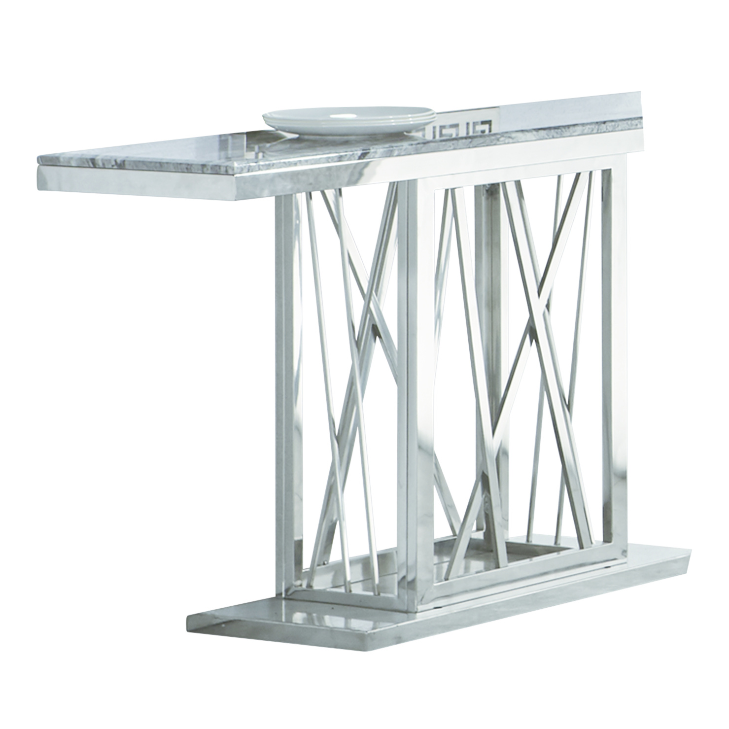 Sidetable / Dressoir Aspen Zilver 140 x 40 x 75 cm