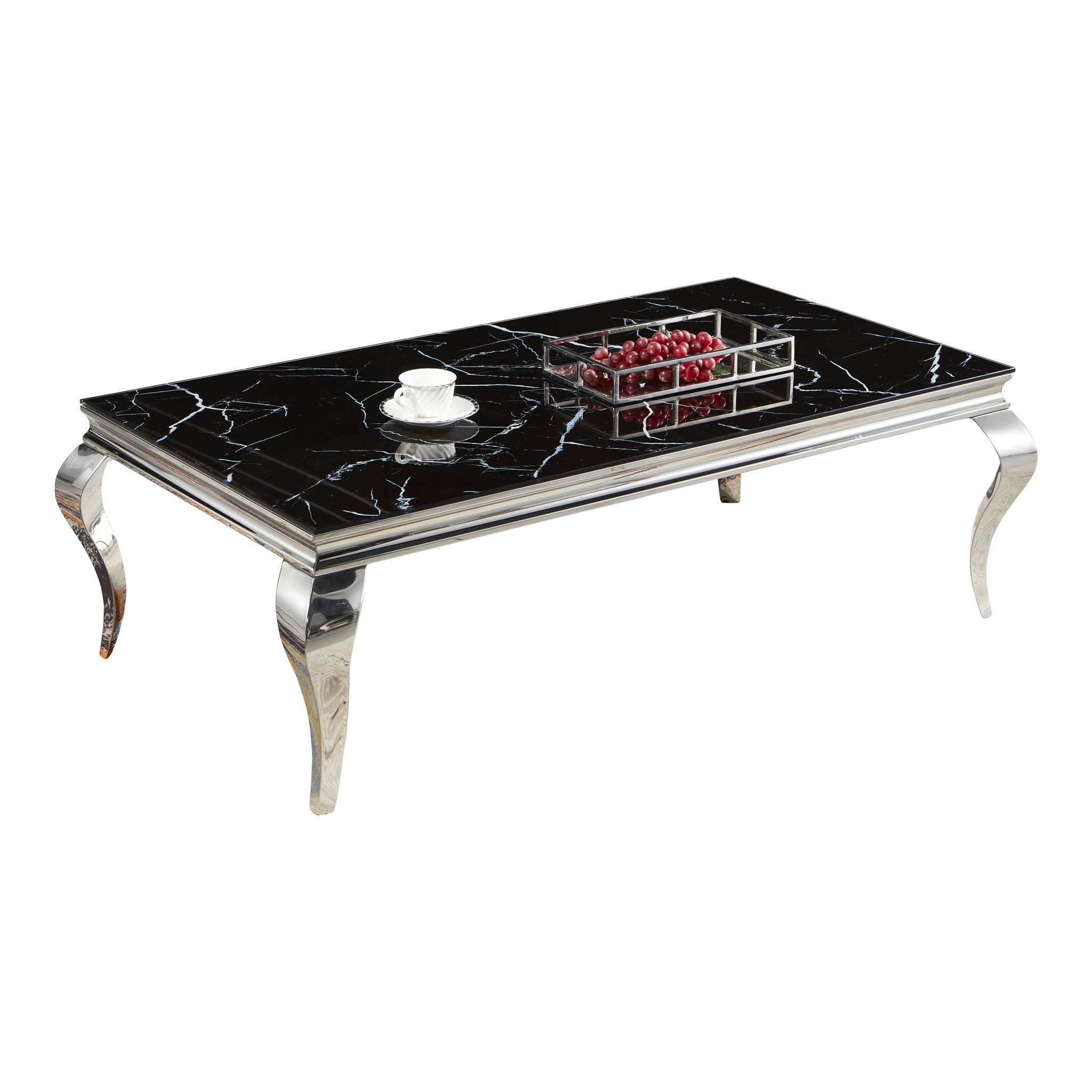 Salontafel Polo Zwart Marmer 130 x 70 cm