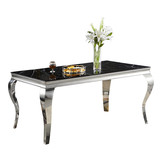 Eettafel Polo Zwart Marmer 160 x 90 cm