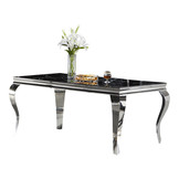 Eettafel Polo Zwart Marmer 160 x 90 cm