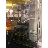 Wandmeubel Sierra Zilverkleurig 100 x 40 x 180 CM