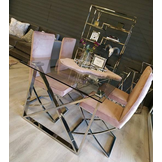 Eettafel Rixos Wit Glas 160 x 90 cm