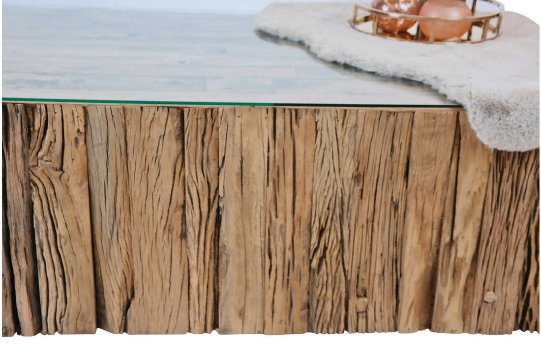 Blok Salontafel Sleeper Wood 130 x 70 cm