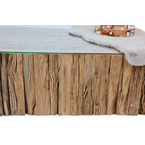 Blok Salontafel Sleeper Wood 100 x 100 cm