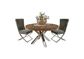 Ronde Eettafel Rixos Zilver Sleeper Wood