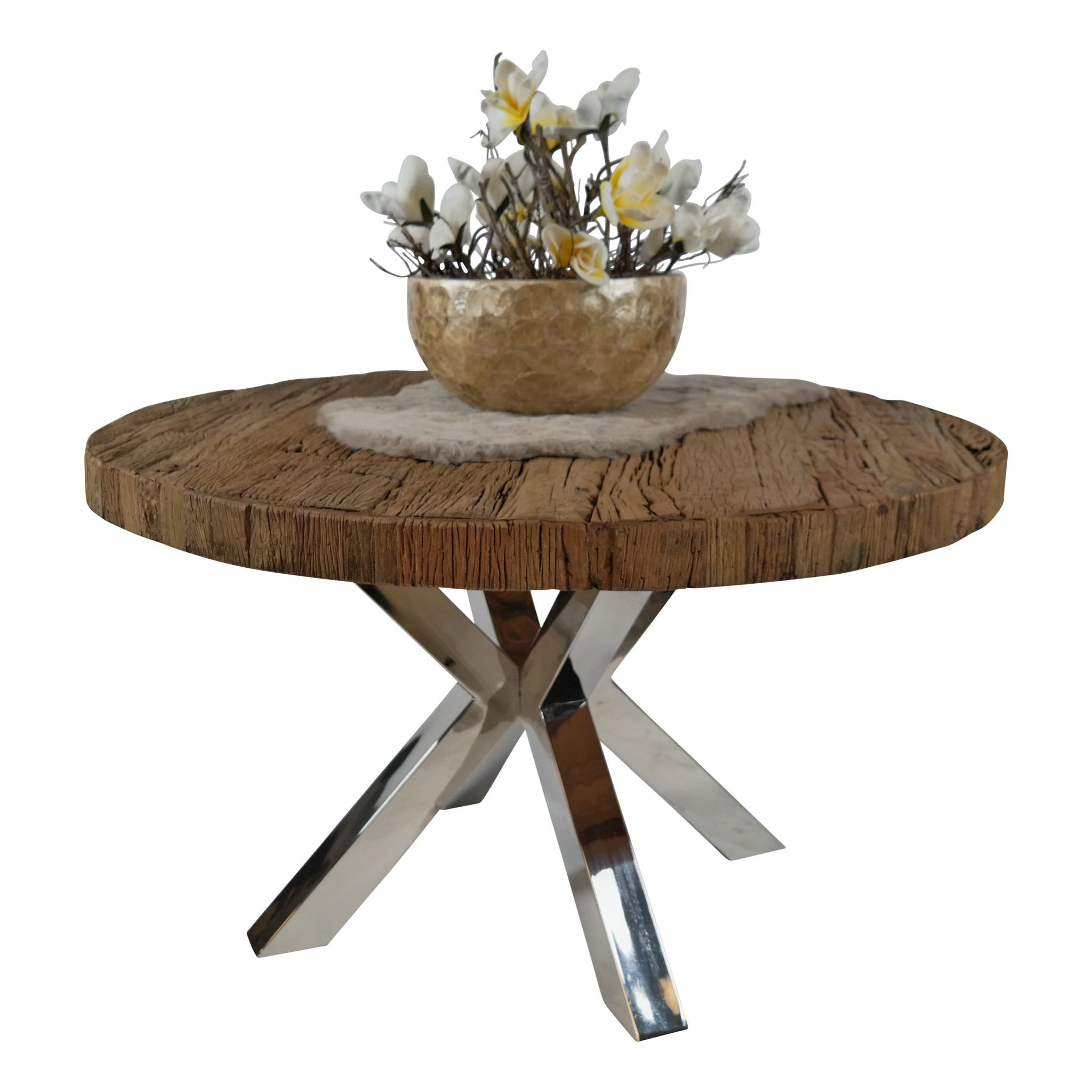Ronde Eettafel Rixos Zilver Sleeper Wood