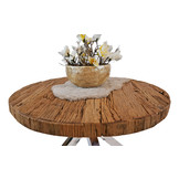 Ronde Eettafel Rixos Zilver Sleeper Wood