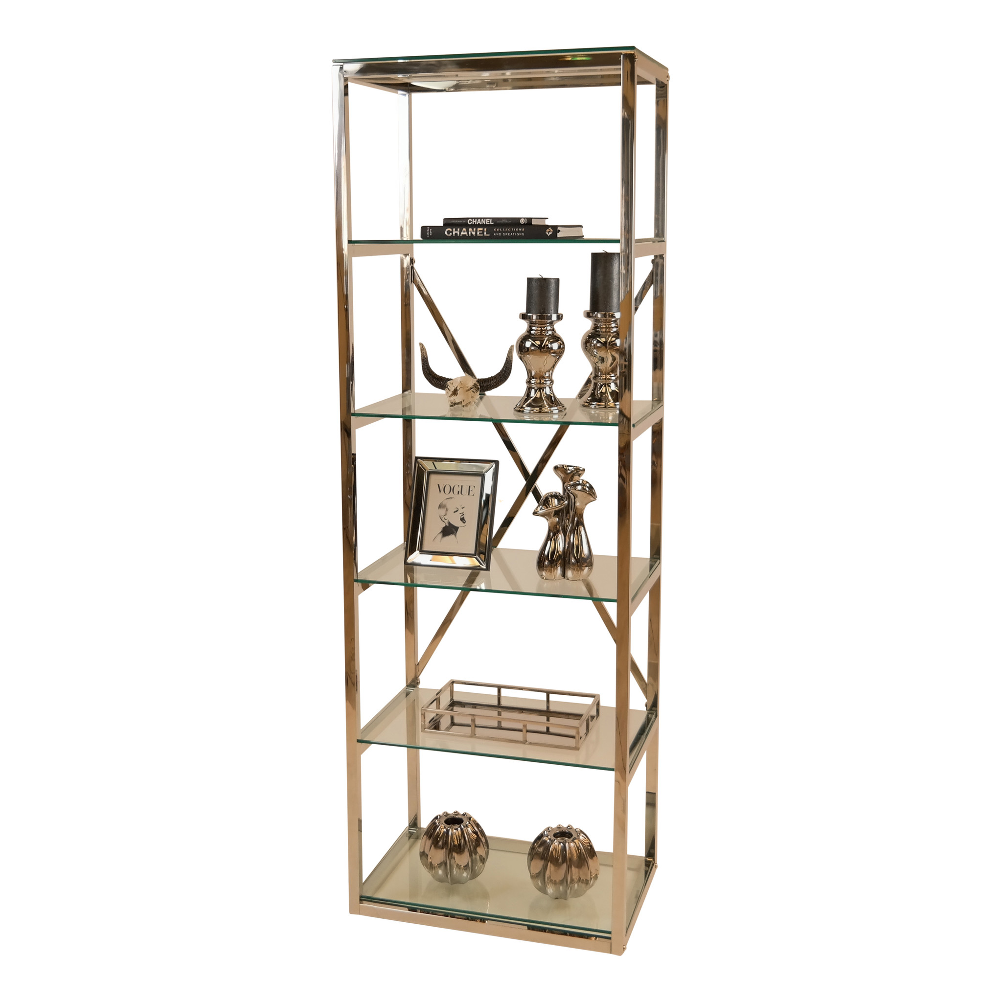 Wandkast Sierra Zilverkleurig 60 x 40 x 180 CM