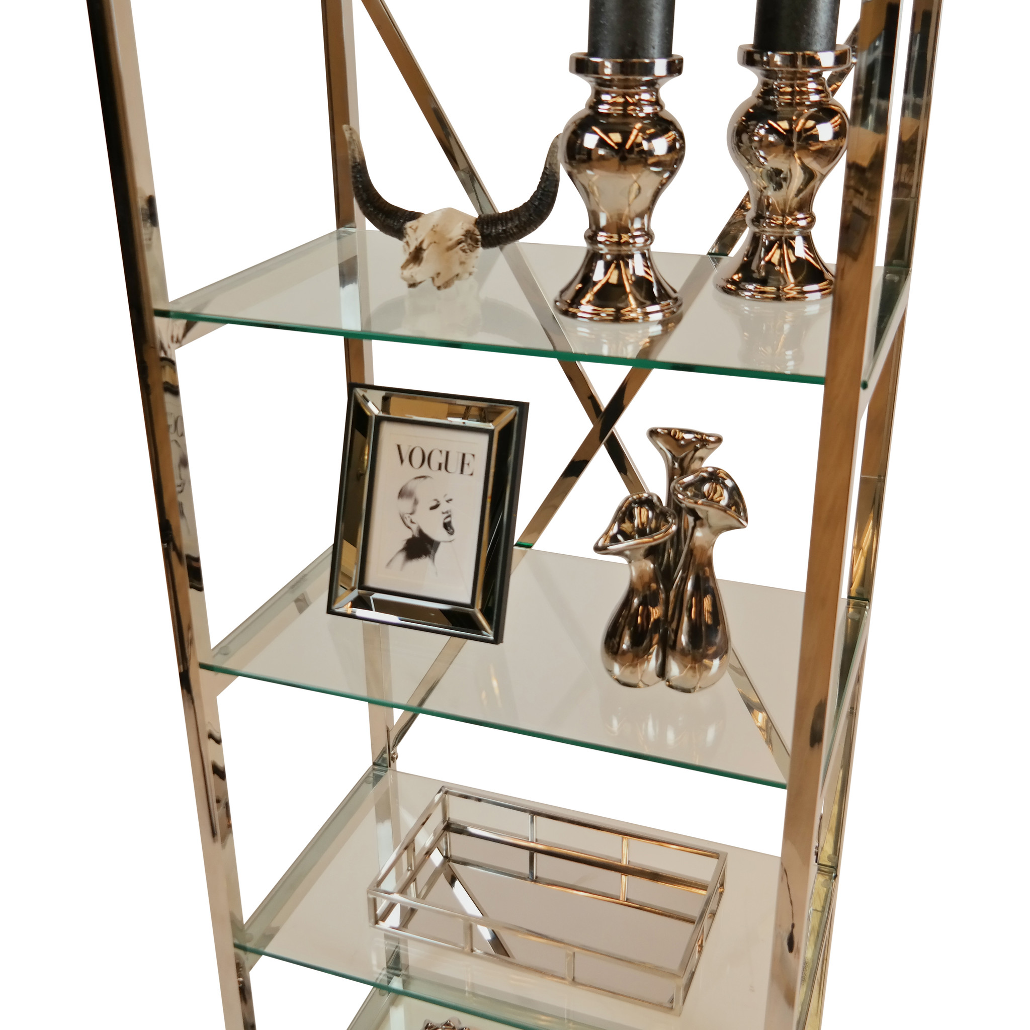 Wandkast Sierra Zilverkleurig 60 x 40 x 180 CM