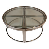 Salontafel Saba Zilverkleurig  - set van 5 - rond