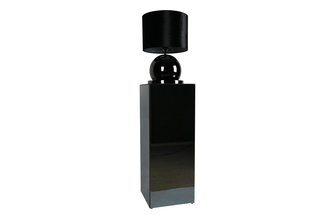 Bollamp - Antraciet - Tafellamp - 1 Bol - Ronde Voet