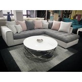 Salontafel Calvin Goud / Transparant bovenblad