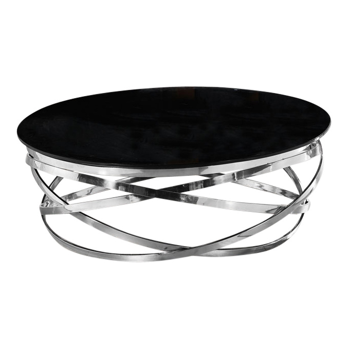 Salontafel Calvin Goud / Zwart bovenblad