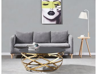 Salontafel Calvin Goud / Zwart