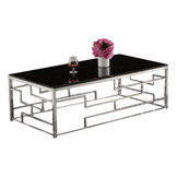 Salontafel Bade Zwart Goud 100 x 100 cm