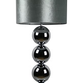 Bollenlamp - Zilver - Vloerlamp - Vierkante voet
