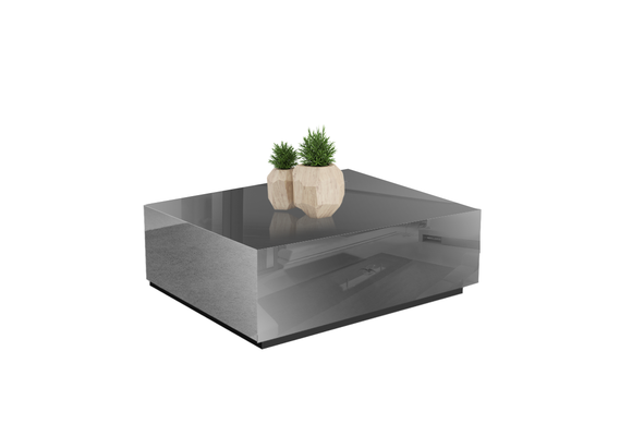 Salontafel Oslo Spiegelglas - Antraciet