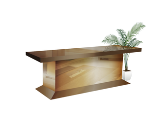 Eettafel Oslo Brons Spiegel/Glas