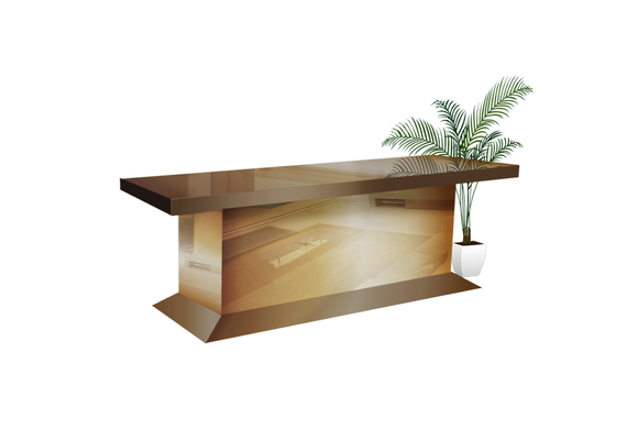 Eettafel Oslo Brons Spiegel/Glas