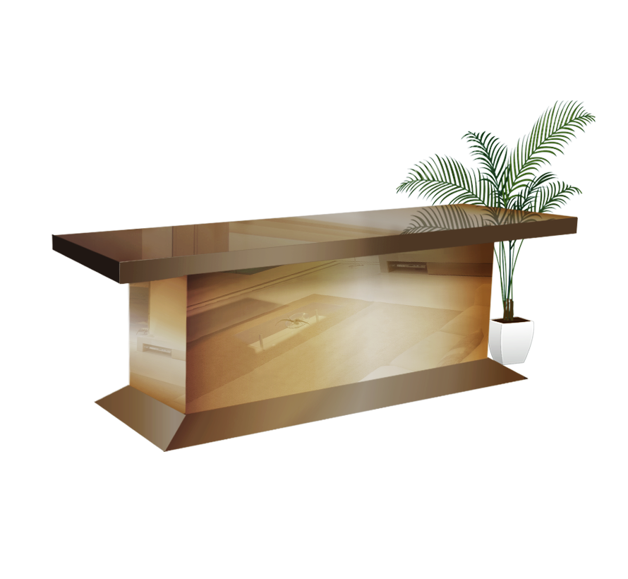 Eettafel Oslo Brons Spiegel/Glas