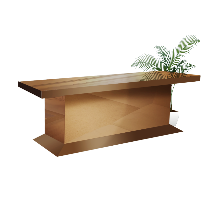 Eettafel Oslo Sepia Spiegel/Glas