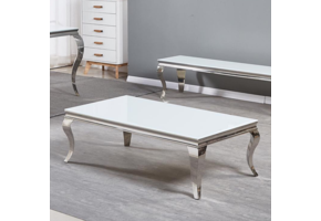 Salontafel Polo Wit Glas