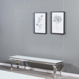 TV-Meubel Polo Wit Glas 160 x 40 cm