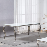 Eettafel Polo Wit Glas 160 x 90 cm