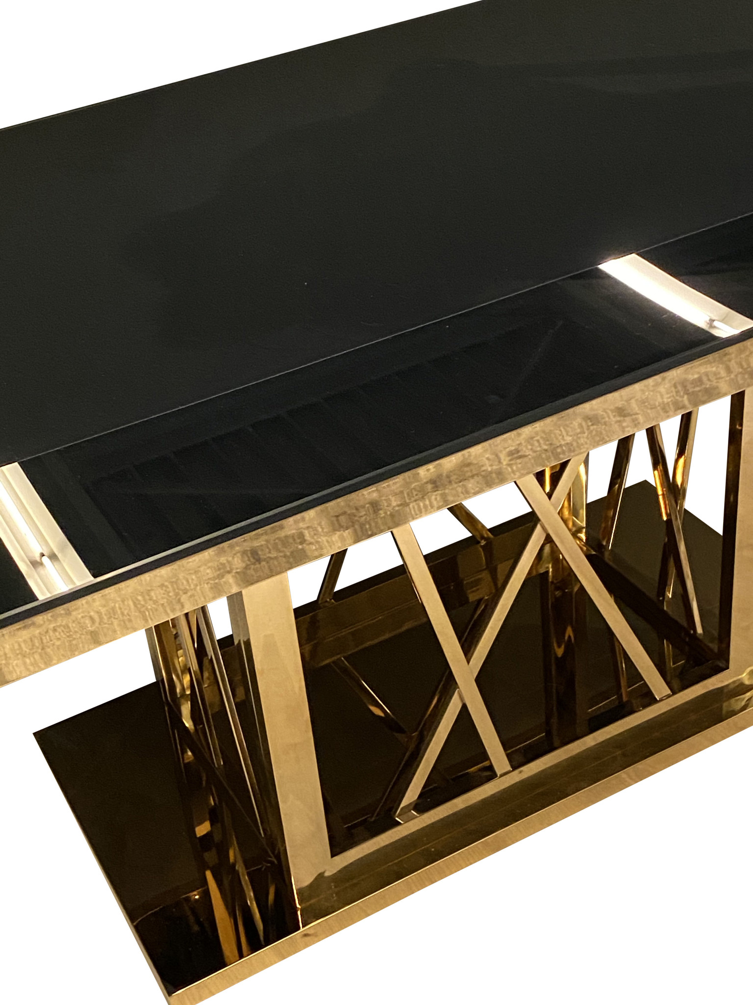 Eettafel Aspen Goud 180 x 90 cm