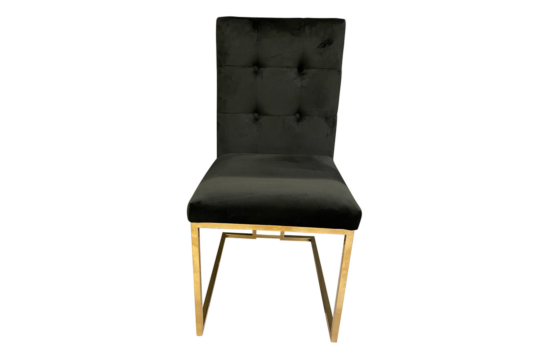 Augment Geven Wonder Eetkamer stoel goudkleurig met zwart velvet kopen? Bekijk alle stoelen -  Bazaaronline
