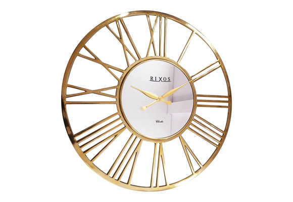 Rixos Wandklok Rond - Klok - Goud