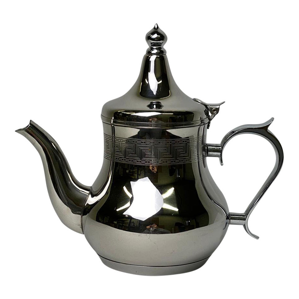 Marokkaanse Theepot Bavary 1.5 Liter - Roestvrij staal