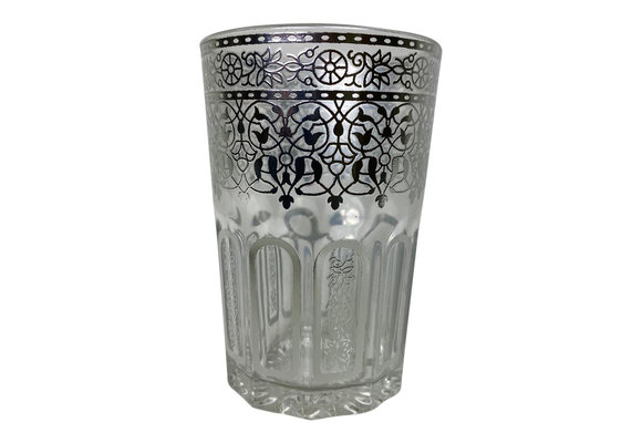 Theeglazen Marrakech Zilver - 12 stuks