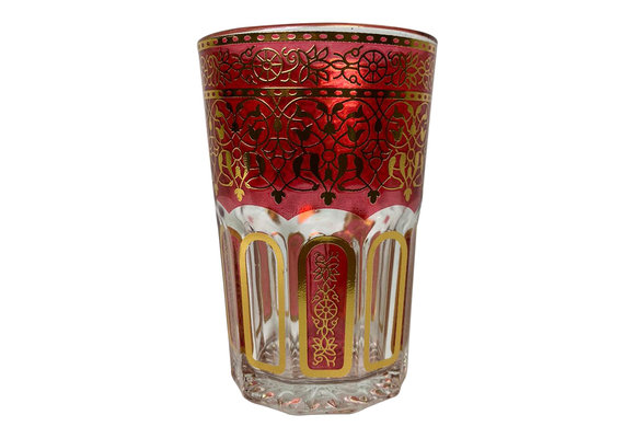 Theeglazen Marrakech Rood - 12 stuks