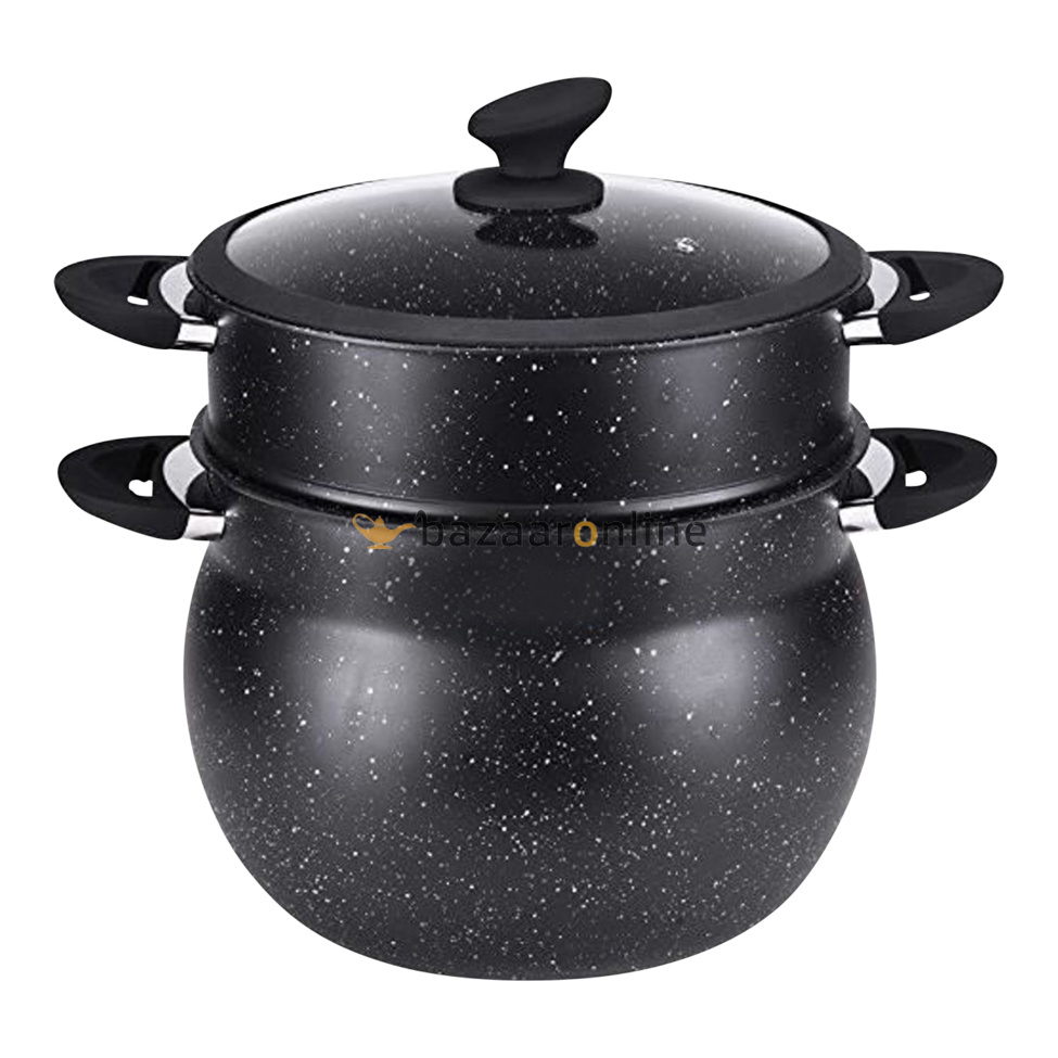 Couscous pan / stoompan 6 liter - anti-aanbaklaag - non-stick - teflon