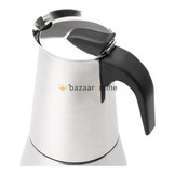 Espressomaker RVS / koffie percolator - 6 kopjes