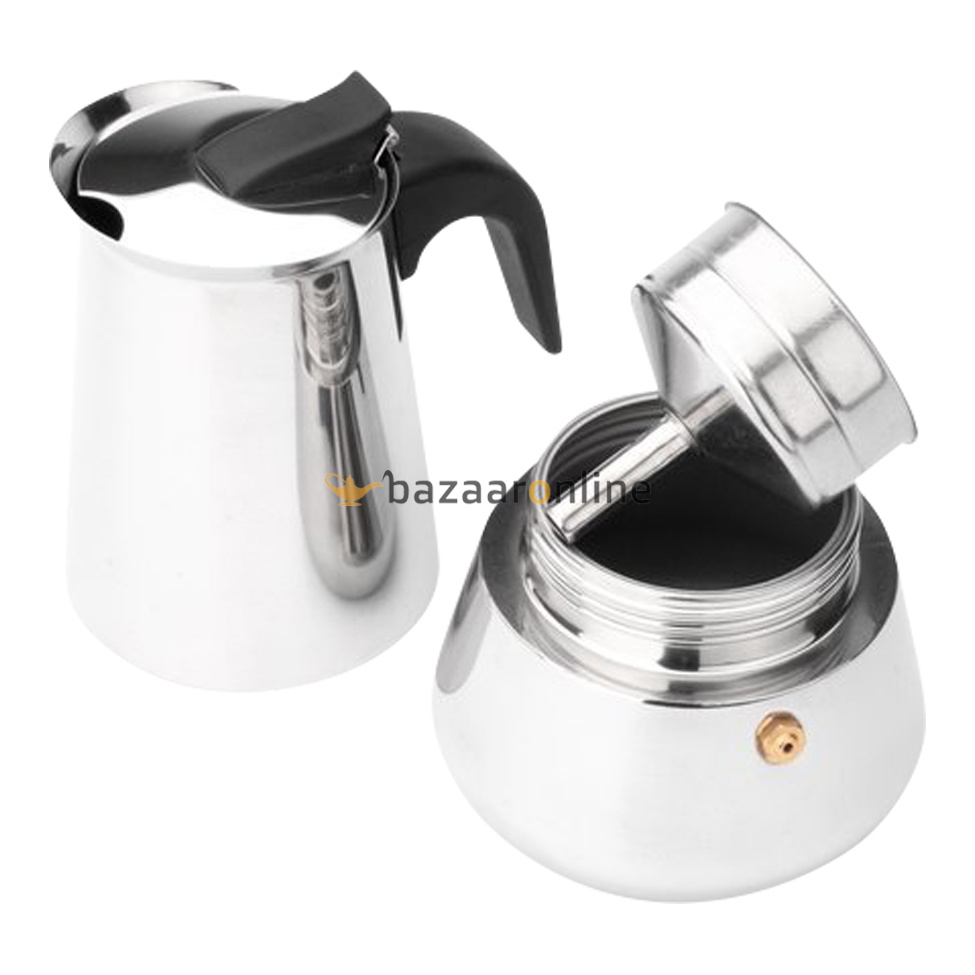 Espressomaker RVS / koffie percolator - 9 kopjes