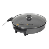 Hapjespan 40 cm - elektrisch - met glazen deksel