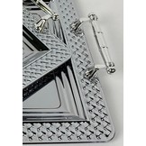 Dienblad Nador - Oosters dienblad - Set van 2 - Zilver