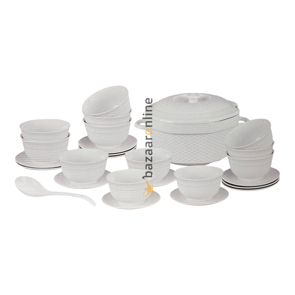 Soep set - 27-delig - Porselein - Versa print - 12 persoons