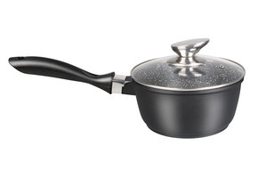 Diepe Sauspan met deksel 18 cm